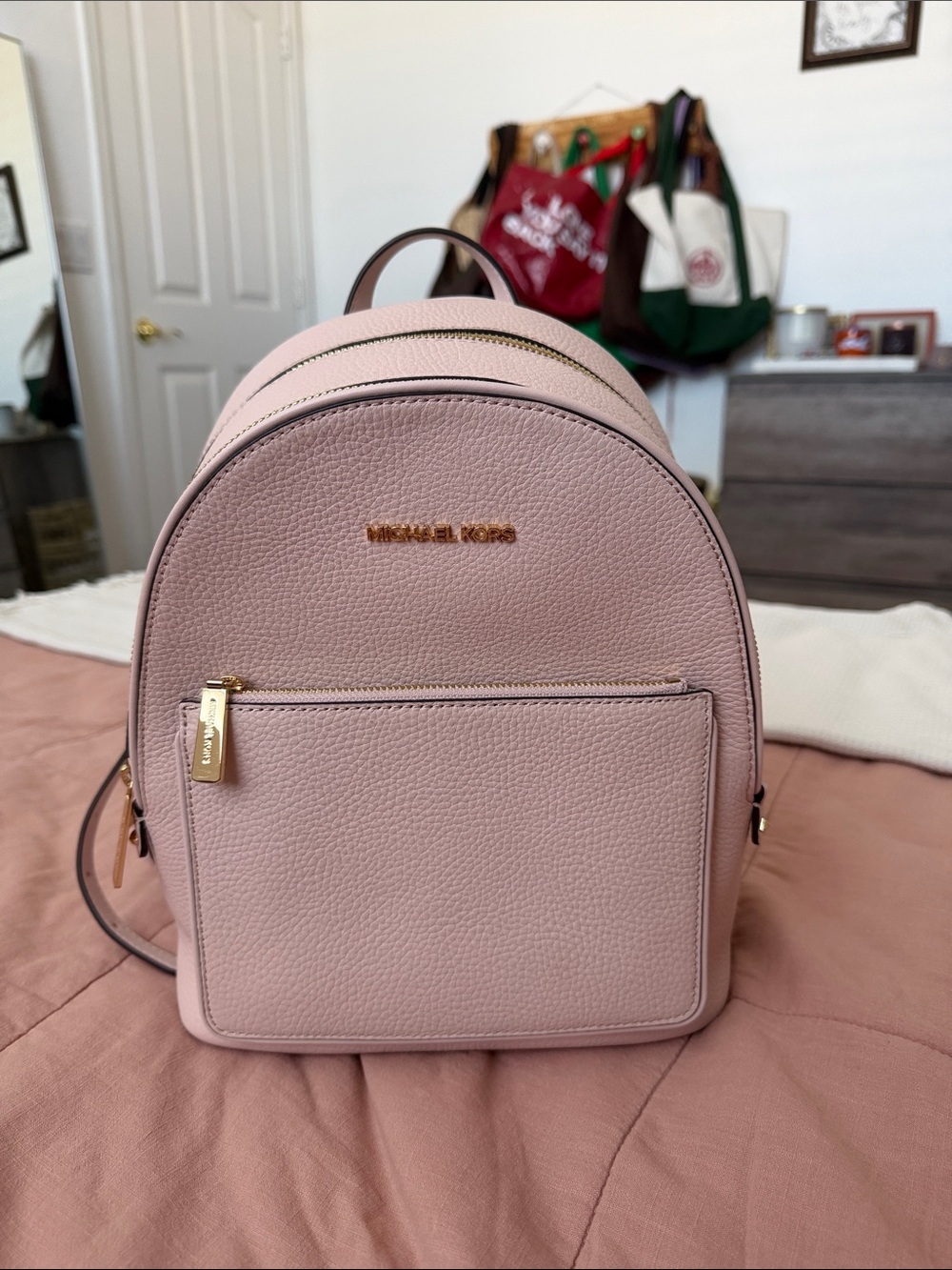 Michael Kors | Light Blush Pink Leather Mini Backpack